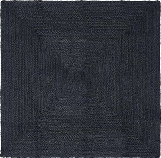 vidaXL Alfombra De &Aacute;rea Gris Oscuro 120 X 120 Cm Yute Vidaxl