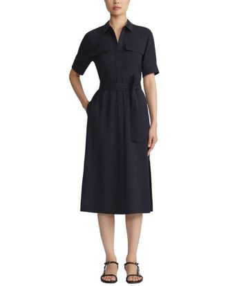 Lafayette 148 New York Short Sleeve Doha Shirtdress