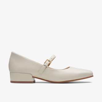 Clarks Seren 30 Buckle Ivory Leather