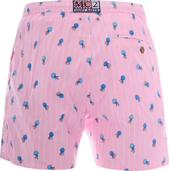 MC2 Saint Barth Mens Swim Shorts Lighting Micro Stretch Pink Polyester
