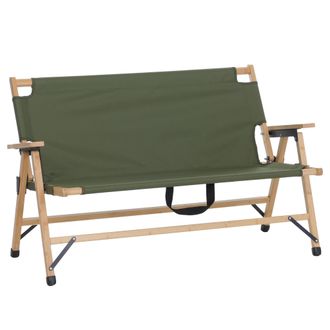 Hhg [nunca Usado] Banco De Camping De Bamb&uacute; Hhg-891, Banco De Exterior, Banco De Picnic, Banco De Jard&iacute;n, Plegable, Asa De Transporte, Tela/tejido, 117 Cm