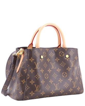 Louis Vuitton Brown Monogram Canvas Montaigne BB (Authentic Pre-Loved)