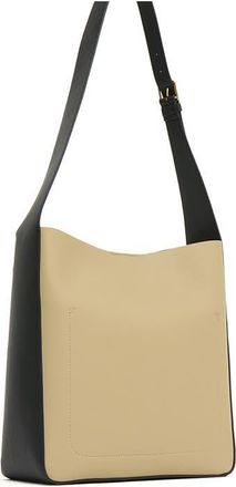 Mansur Gavriel Box Tote in Khaki/Black at Nordstrom