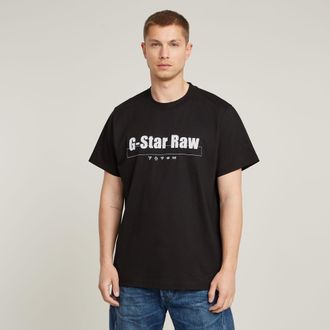 G-Star Symbols Print Loose T-Shirt - Zwart - Heren