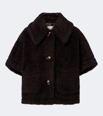 Max Mara Wool and silk teddy jacket
