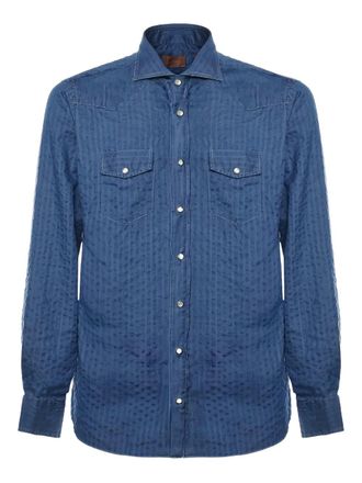 Borriello striped shirt - Blauw