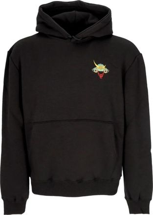 Dolly Noire Tiger Soldier Hoodie Zwart Lange Mouw - Heren - Hoodies - Zwart - XL - Katoen - Hoodies & sweatvesten