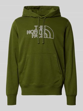 The North Face Hoodie mit Label-Stitching in Oliv, Gr&ouml;&szlig;e M