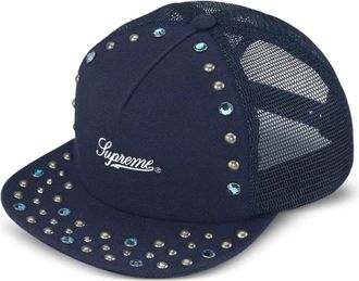 SUPREME x B.B. jack Simon pet met studs - Blauw
