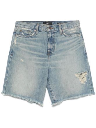 7 For All Mankind Lola denim shorts - Blauw