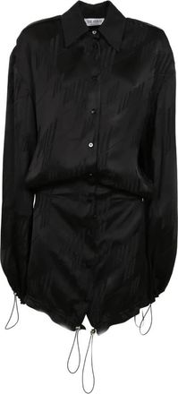 The Attico Chique Mini Jurk - Dames - Shirt Kleedjes - Zwart - XS - Kleedjes
