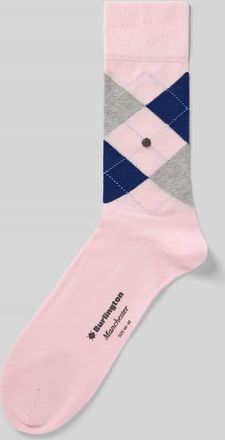 Burlington Socken aus Baumwoll-Mix Modell MANCHESTER in Rose, Gr&ouml;&szlig;e 40-46