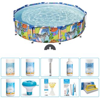 Bestway Piscina Bestway Steel Pro Redonda - Selva - 305x66 Cm - 7-piezas S43352