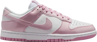 Nike Womens Dunk Low SE Patent White Pink Rise