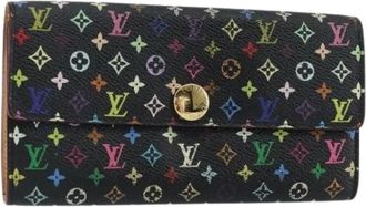 Louis Vuitton Pre-owned Wallets, female, Multicolor, Size: ONE SIZE Pre-owned Vintage Canvas Wallet
