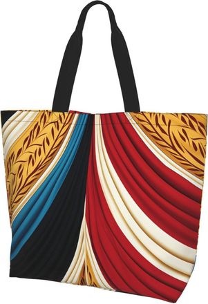 Generic Striped Handbag Portable Shoulder Bag Lightweight Handbags For Travel Daily Use Yoga