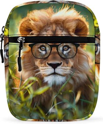 Generic Handsome Lion Crossbody Bag Adjustable Satchel Cute Shoulder Bag Lightweight Sling Bags