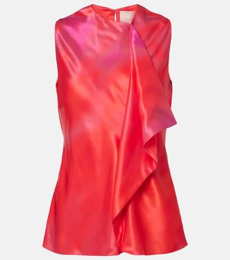 Roksanda Ilincic Kiara printed draped top