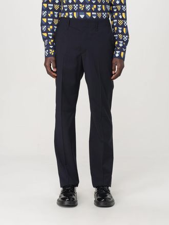 Fendi Mens Straight Leg Wool Trousers - Black - Size EU 50 (Mens)