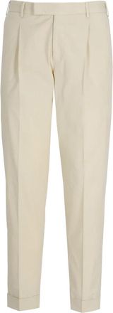 Pantaloni Torino Slim Stretch Gabardine Broek - Heren - Slim Fit Broeken - Beige - XL - Katoen - Broeken