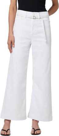 Joe's White Wide Leg Ankle Jean