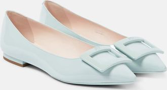 Roger Vivier Gommettine patent leather ballet flats