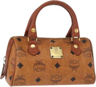 MCM Pre-owned Handbags, female, Brown, Size: ONE SIZE Pre-owned Handbag