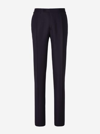 Canali Wool Flannel Trousers