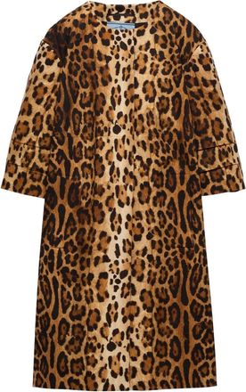 Prada Cappotto con stampa - Marrone