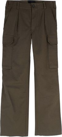 Nili Lotan Khaki Wide Leg Cargo Trousers Size XXS