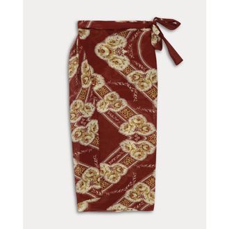 Fortela Nelly Printed Silk Sarong Skirt in Pink at Nordstrom, Size One Size Eu