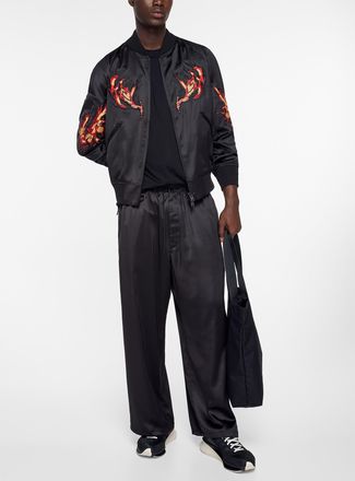 Yohji Yamamoto Mens Colour gradient satin track pant