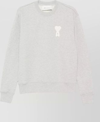 Ami ami de coeur cotton logo crew sweatshirt