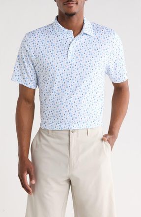 PGA TOUR All Over Birdie Knit Polo in Bright Whte at Nordstrom Rack, Size Xx-Large