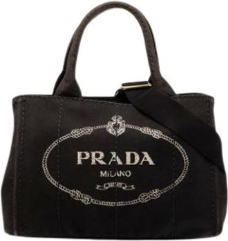 Prada Pre-owned Tote Bags, female, Black, Size: ONE SIZE Pre-owned Vintage Tote Bag