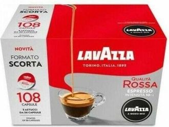 LavAzza Qualit&agrave; Rossa C&aacute;psula De Caf&eacute; Tueste Medio 108 Pieza(s)
