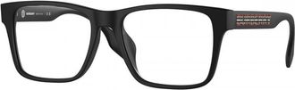 Burberry Mens Black Rectangular Eyeglass Frames BE2393D 3464