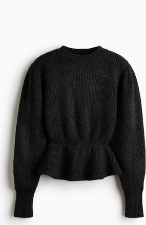 H&M Peplum jumper - Grau