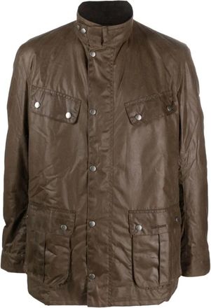 Barbour Duke Waxed Jacket - Heren - Zomerjassen - Bruin - XL - Katoen - Jassen