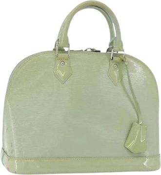 Louis Vuitton Pre-owned Vintage Patent Leather Hand Bag - Dames - Vintage Handtas - Groen - ONE Size - Leer - Vintage