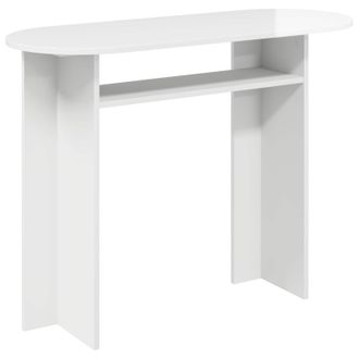 vidaXL Mesa Consola Brillante 100 X 39,5 X 75 Cm Madera De Ingenier&iacute;a Vidaxl