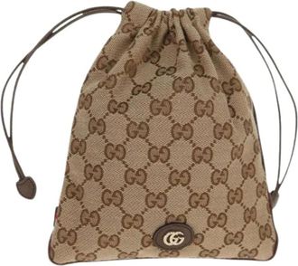 Gucci Pre-owned Bucket Bags, female, Beige, Size: ONE SIZE Pre-owned Bucket Bag