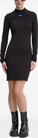 HUGO BOSS Abito a collo alto a maniche lunghe - Nero
