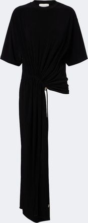 Sportmax Asymmetric draped jersey top