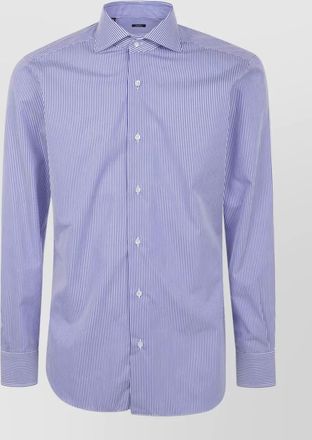 Barba cotton poplin shirt
