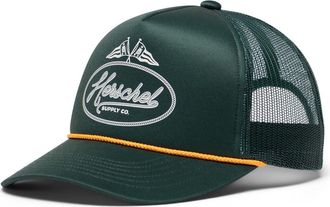 Herschel Marina Mesh Yachting Snapback Cap in Dark Green at Nordstrom