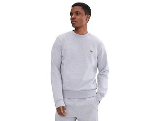 Lacoste Classic Fit Fleece Sweatshirt Mens Sweatshirt Grey : 7 (2XL), Cotton