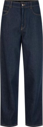 Marc Cain Feura Jeans - Dames - Loose Fit Jeans - Blauw - M - Katoen - Jeans