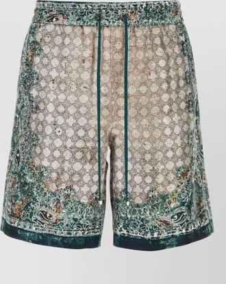 Amiri printed silk bermuda shorts