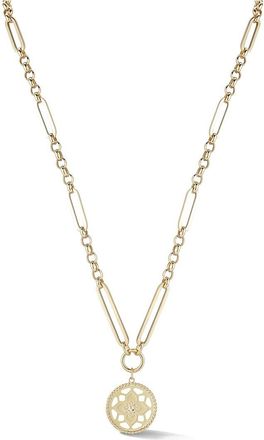 Ember Fine Jewelry 14K Open Clover Medallion Link Chain Necklace